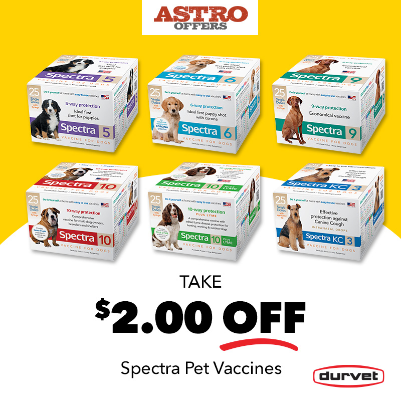 $2 Off Durvet Spectra Vaccines for Dogs
