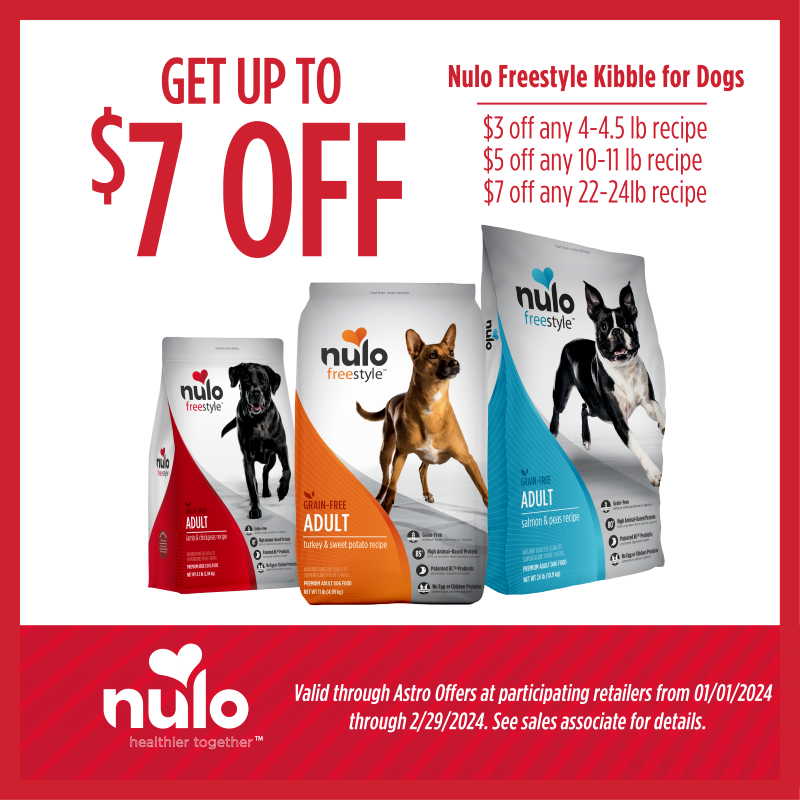 Nulo dog outlet food coupons