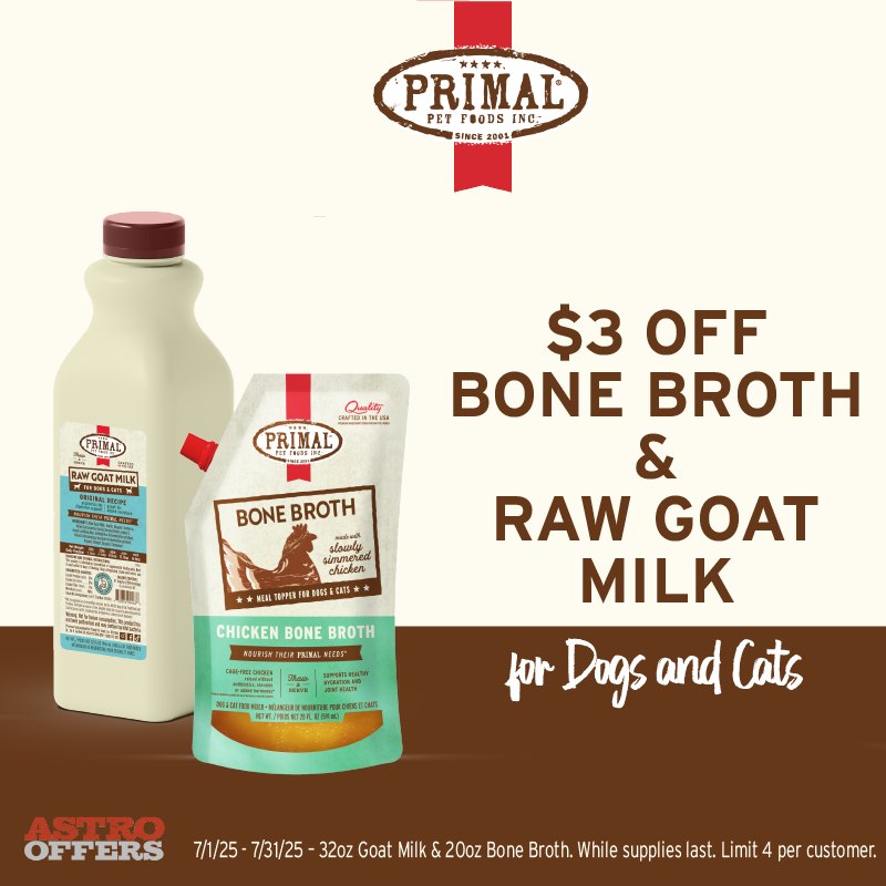 $3.00 OFF 32oz Goat Milk & 20oz Bone Broth
