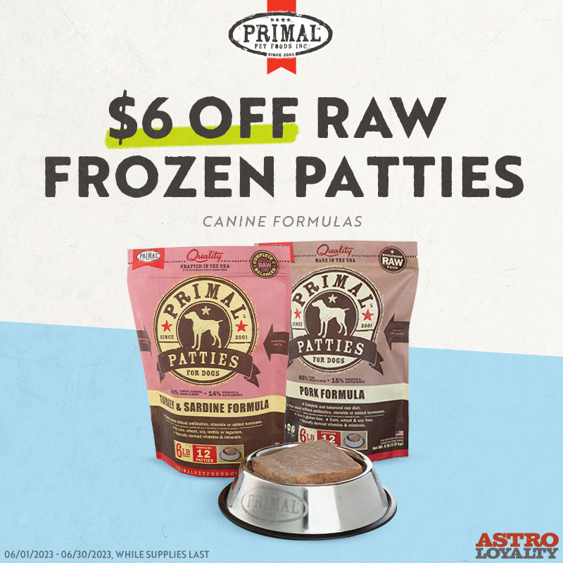 Primal $6 Off Raw Frozen Patties