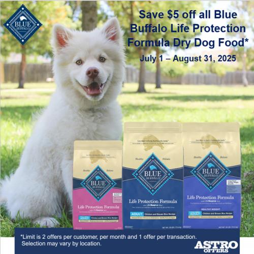 $5.00 OFF Life Protection Dry Dog Food
