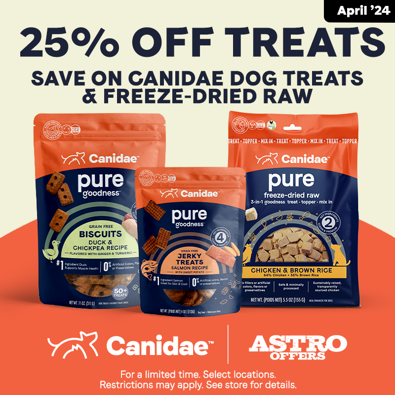 Canidae 25% off Freeze Dried Dog Treats @ Sunset Feed Miami