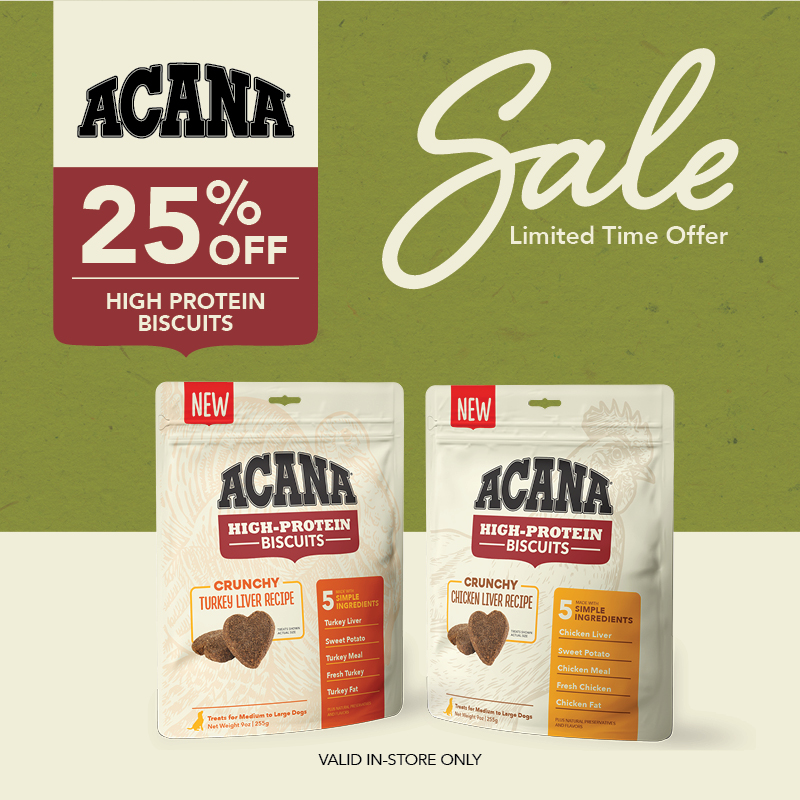 Acana 25% Off High Protein Biscuits